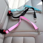 Adjustable Pet Cat Dog Car Seat Belt Pet Seat Vehicle Dog Harness Lead Clip Safety Lever Traction Dog Collars Dog Accessoires 1