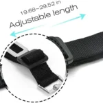 Adjustable dog seatbelt info