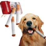 Cigarette plush toy for dogs