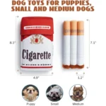 Cigarette plush dog toy