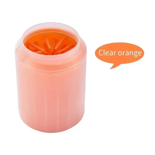 Dog paw cleaner orange