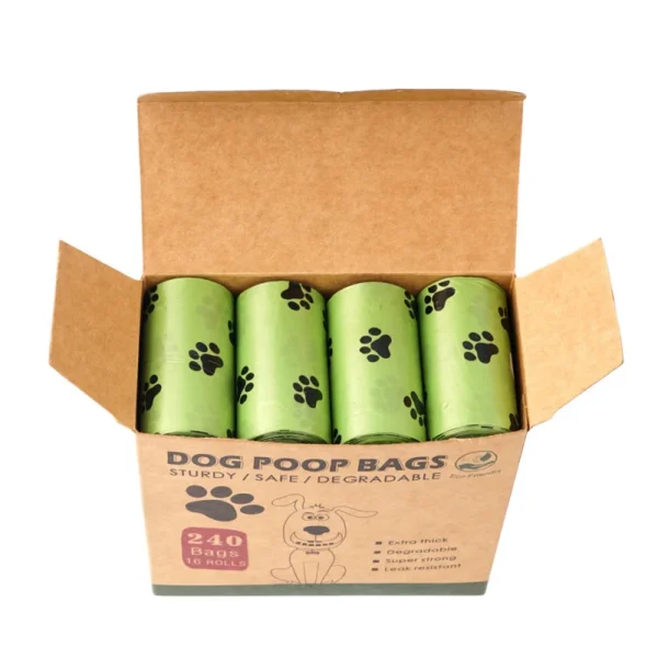 Dog poop bags in box