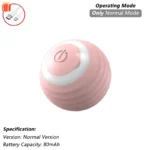 Smart interactive dog ball - pink