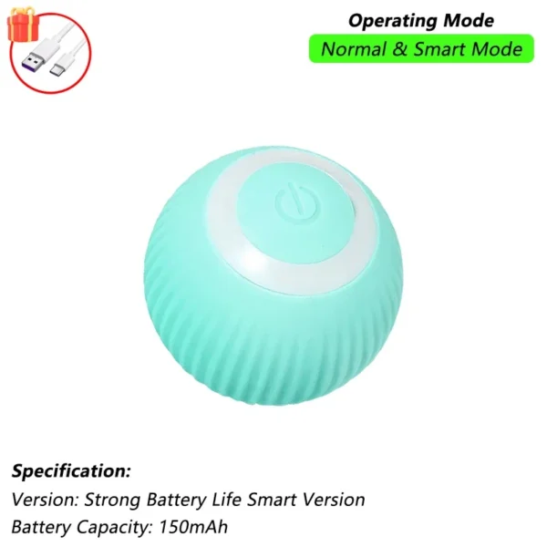 Smart interactive dog ball - blue